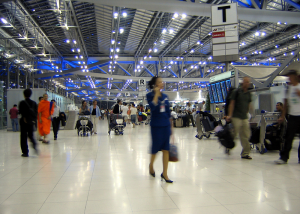 Eat, Pray, Puke? How To Be Healthy, Not Hurling, While Traveling Suvarnabhumi_Airport_Departures_Hall_Bangkok_Thailand